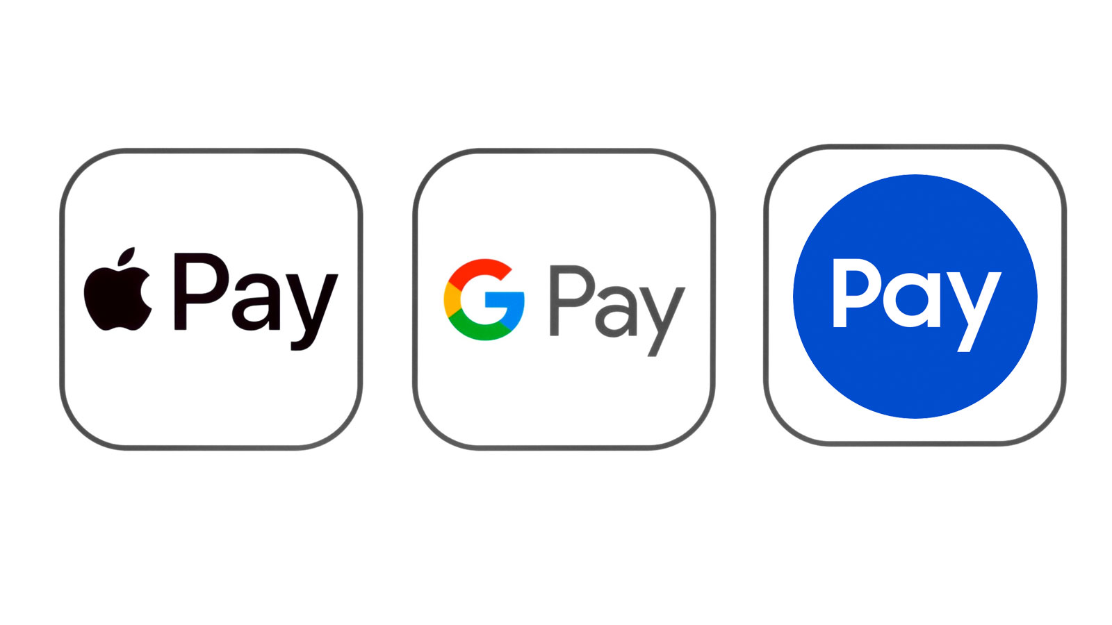 Apple Pay Samsung Pay Google Pay
