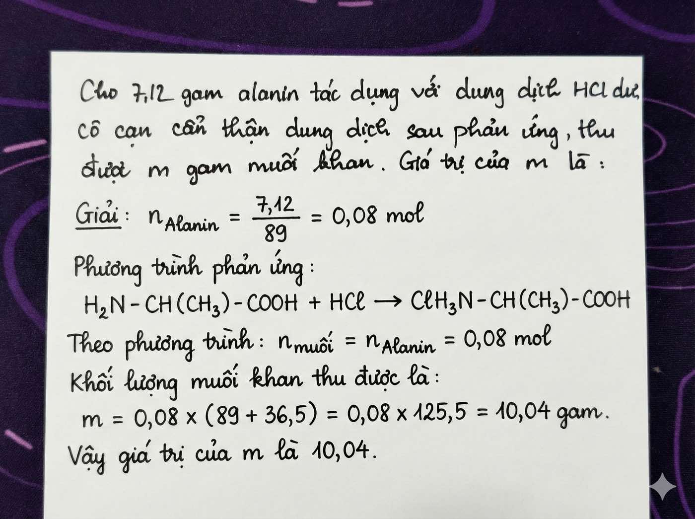 Đáp án